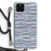 Verrassende lijnen: Pixel 5a 5G Transparant Hoesje met koord