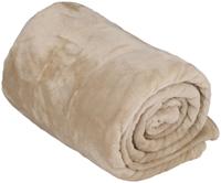 Flanellen plaid 200x150 cm beige
