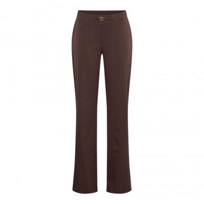 &Co - Bruin | Dames | Broek | Bruin | 3XL | regular | Kamst mode
