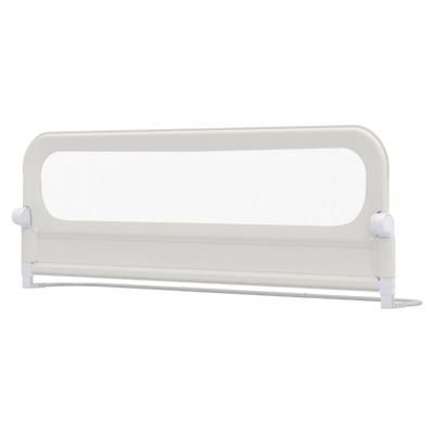 Opvouwbaar Bedhekje voor Peuters Verstelbaar Babybedhekje met Afneembare Oxford-Stofbekleding en Stevig U-vormig Frame Valbeveiliging met Y-vormig Gordelsysteem en Gesp-XL-Wit