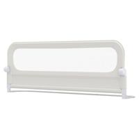 Opvouwbaar Bedhekje voor Peuters Verstelbaar Babybedhekje met Afneembare Oxford-Stofbekleding en Stevig U-vormig Frame Valbeveiliging met Y-vormig Gordelsysteem en Gesp-XL-Wit