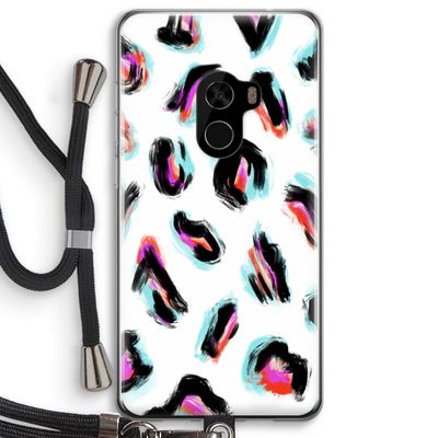 Cheetah color: Xiaomi Mi Mix 2 Transparant Hoesje met koord