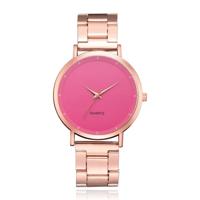 LGT JWLS Luxe Damespolshorloge - Rose Gouden Band en Behuizing, Roze Uurwerk