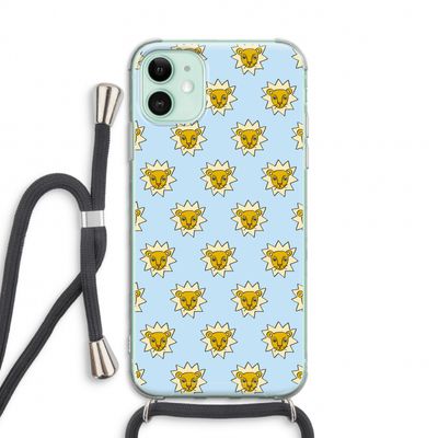 Leeuwenkoppen: iPhone 11 Transparant Hoesje met koord