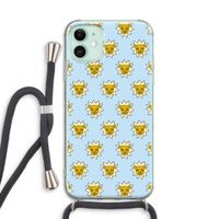 Leeuwenkoppen: iPhone 11 Transparant Hoesje met koord