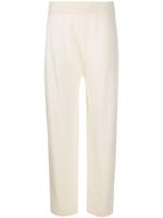 Agnona pantalon en maille à taille élastique - Blanc