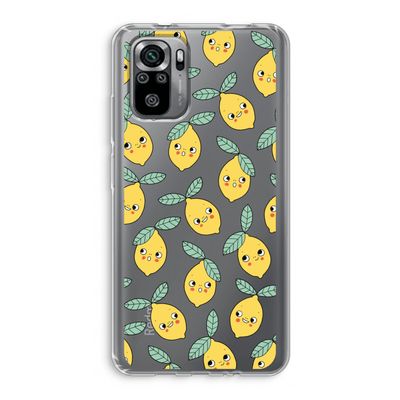 Citroenen: Xiaomi Redmi Note 10S Transparant Hoesje