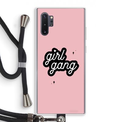 Girl Gang: Samsung Galaxy Note 10 Plus Transparant Hoesje met koord