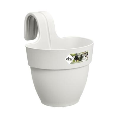 ELHO - Bloempot - Vibia Campana Easy Hanger Small - Zijde Wit - Buitenbalkon - L 24,1 x B 20,5 x H 26,5 cm