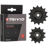 Trivio - derailleurwieltjes 12/14t chromo lagers
