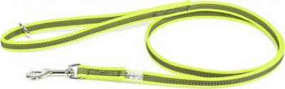 Antislip Hondenriem - 14mm x 1,2m - Met Handvat & O-ring - Neon