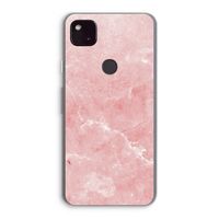 Roze marmer: Google Pixel 4a 5G Transparant Hoesje