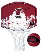 Wilson Team Mini Hoop Nba Heat Set Met Bal En Mini Basketbalbord Veelkleurig