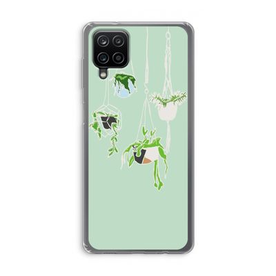 Hang In There: Samsung Galaxy A12 Transparant Hoesje
