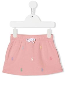 POLO RALPH LAUREN KIDS jupe à taille à lien de resserrage - Rose