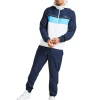 Lacoste Diamond Trainingspak Heren Wit/Lichtblauw - Maat XXL - Kleur: LichtblauwWit | Soccerfanshop