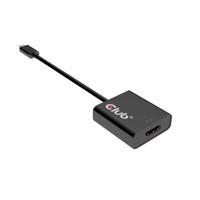club3D CAC-2504 USB Adapter [1x USB 3.2 Gen 2 stekker C (USB 3.1) - 1x HDMI-bus] Zwart - thumbnail