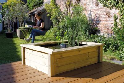 Ubbink Quadro Wood 1 t.b.v. Voorgevormde vijver Quadro 5
