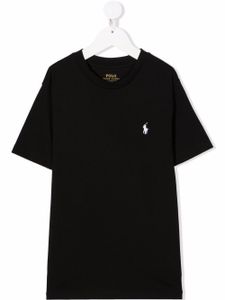 POLO RALPH LAUREN KIDS t-shirt à logo brodé - Noir