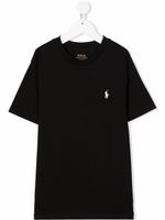 POLO RALPH LAUREN KIDS t-shirt à logo brodé - Noir - thumbnail