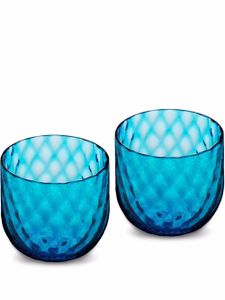 Dolce & Gabbana lot de deux verres à shot Murano - Bleu