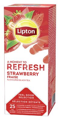 Thee Lipton Refresh Aardbei 25stuks