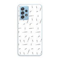 Hipster stripes: Samsung Galaxy A73 Transparant Hoesje