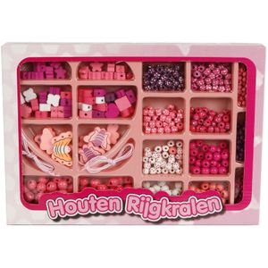 Houten rijgkralen, 825st.