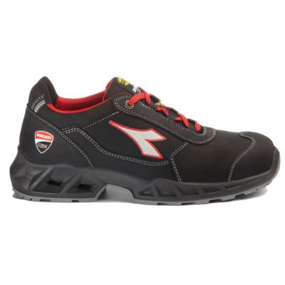 Diadora Werkschoen Shark Engine Low 181226 S3S | Zwart/Rood | Maat 46 - 8053607618507