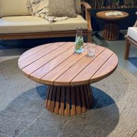 Brix Ronde Salontafel 'Cindo' Teakhout, 80cm