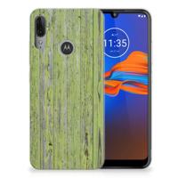 Motorola Moto E6 Plus | Bumper Hoesje | Green Wood