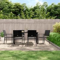 7-delige Tuinset poly rattan en staal