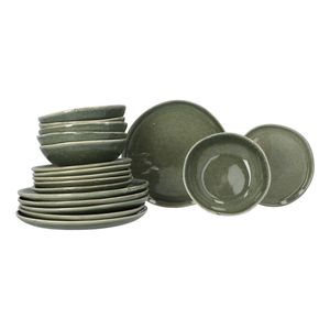 Black Forest Serviesset Stoneware - 6-persoons 18 delig - Groen