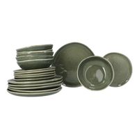 Black Forest Serviesset Stoneware - 6-persoons 18 delig - Groen - thumbnail