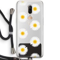 Margrietjes: OnePlus 6 Transparant Hoesje met koord