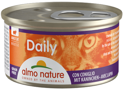 Almo Nature Dailymenu kat mousse konijn 85gr