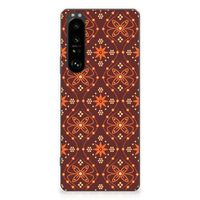 Sony Xperia 1 III TPU bumper Batik Brown