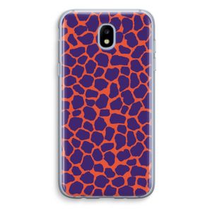 Purple Giraffe: Samsung Galaxy J5 (2017) Transparant Hoesje