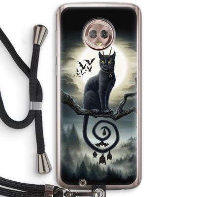 Moonlight Companions: Motorola Moto G6 Transparant Hoesje met koord