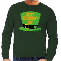 Happy St. Patricksday sweater groen heren - thumbnail