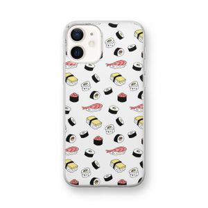 Sushi time: iPhone 12 mini Transparant Hoesje