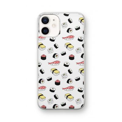 Sushi time: iPhone 12 mini Transparant Hoesje