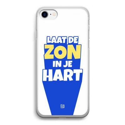 Laat de zon in je hart: iPhone SE 2020 Transparant Hoesje