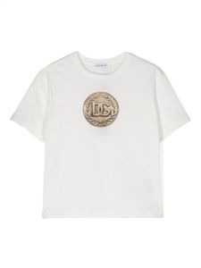 Dolce & Gabbana Kids t-shirt en coton à logo imprimé - Blanc