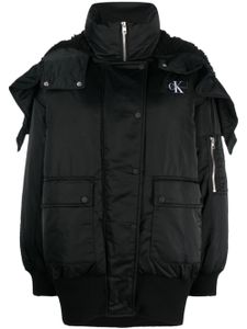 Calvin Klein Jeans veste bomber à capuche - Noir