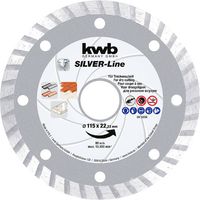 kwb 797170 Diamanten doorslijpschijf Diameter 115 mm Boordiameter 22.23 mm Steen 1 stuk(s) - thumbnail