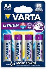 Varta AA Lithium batterijen - 4 stuks
