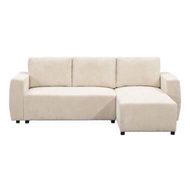 Slaapbank Novara - ecru - 85x230x155 cm - Leen Bakker