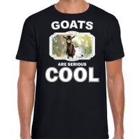 Dieren gevlekte geit t-shirt zwart heren - goats are cool shirt - thumbnail