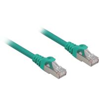 Sharkoon patchkabel sftp, rj-45 met cat.6a (groen, 0,25 meter, halogeenvrij)